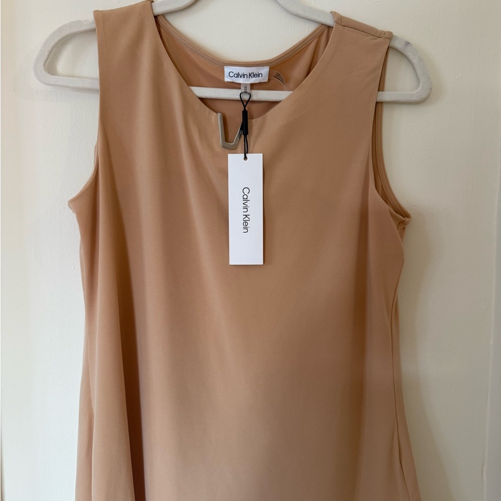 Calvin Klein Beige Sleeveless Shirt